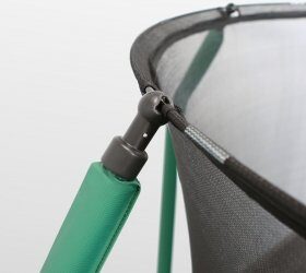 Батут ARLAND премиум 12FT с внутренней страховочной сеткой и лестницей (Dark green)