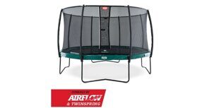 Батут Elite Grey 430 Tattoo + сетка Deluxe
