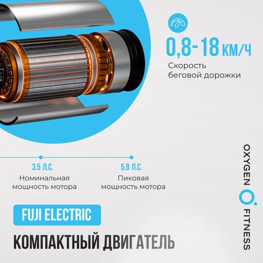 Беговая дорожка полукоммерческая OXYGEN FITNESS COBALT LCD PRO