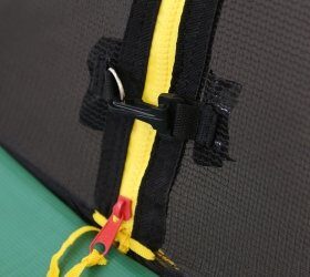 Батут ARLAND премиум 12FT с внутренней страховочной сеткой и лестницей (Dark green)